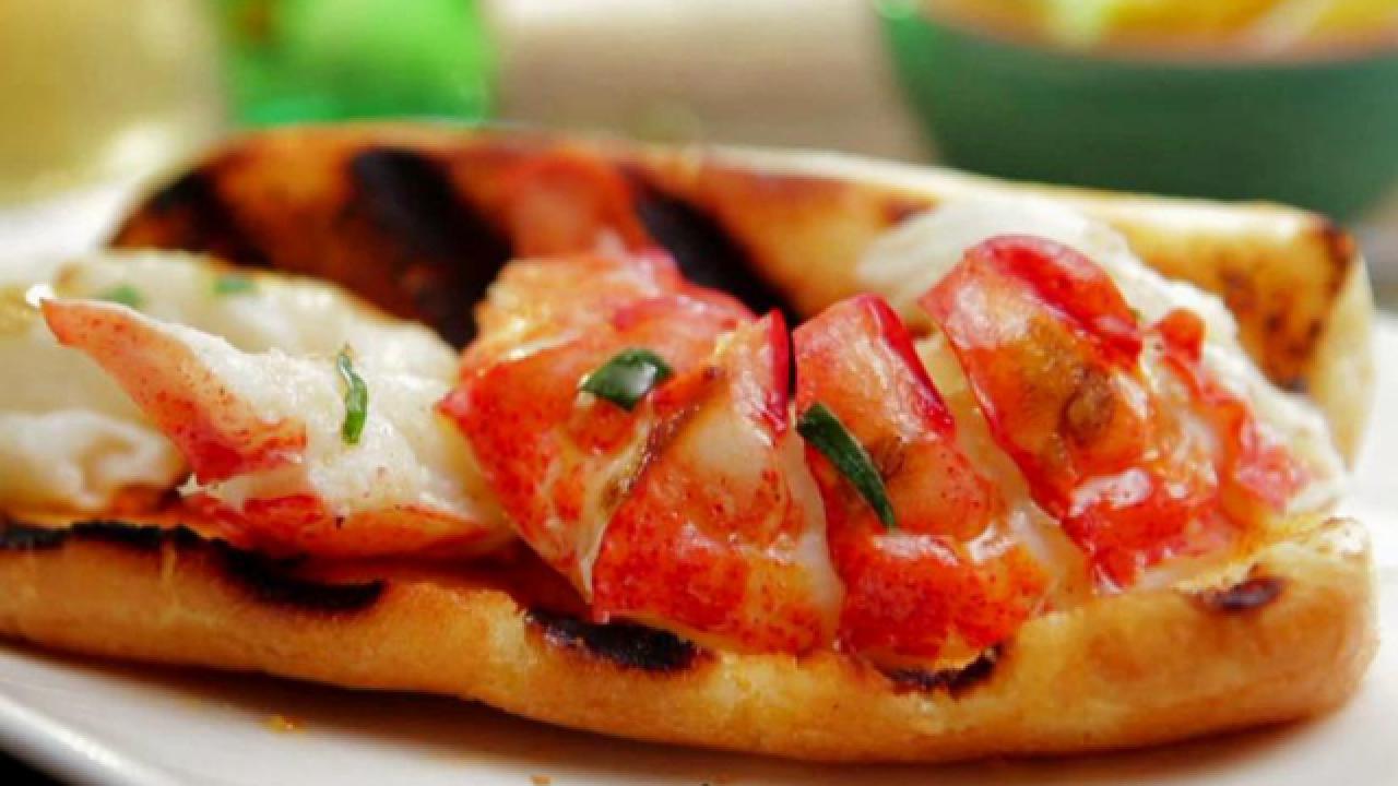 Hot Lobster Roll with Lemon Tarragon Butter
