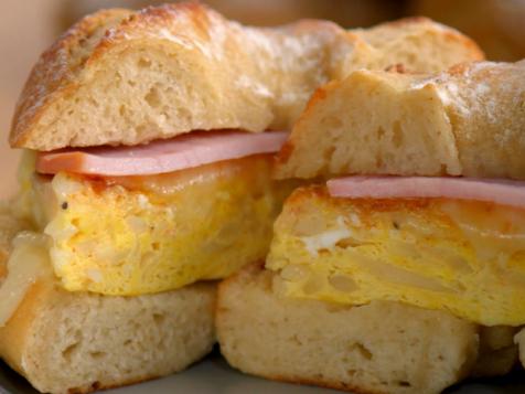 Potato Bagel Breakfast Sandwiches