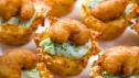 Cheesy Shrimp Potato Nests