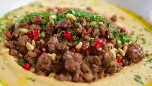 Hummus With Meat All Over It