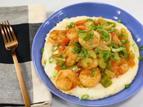 Shrimp and Pepper Jack Grits