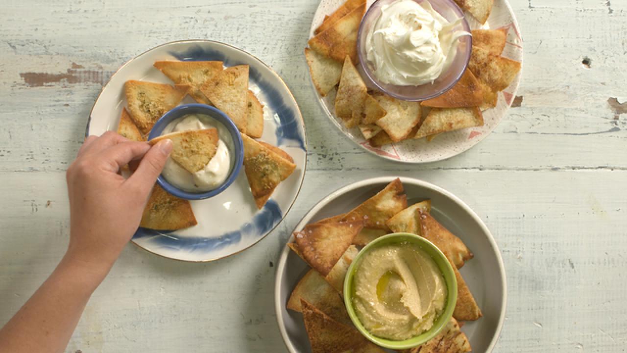 Pita Chips 3 Ways
