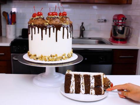 Rocky Road Sundae Cake