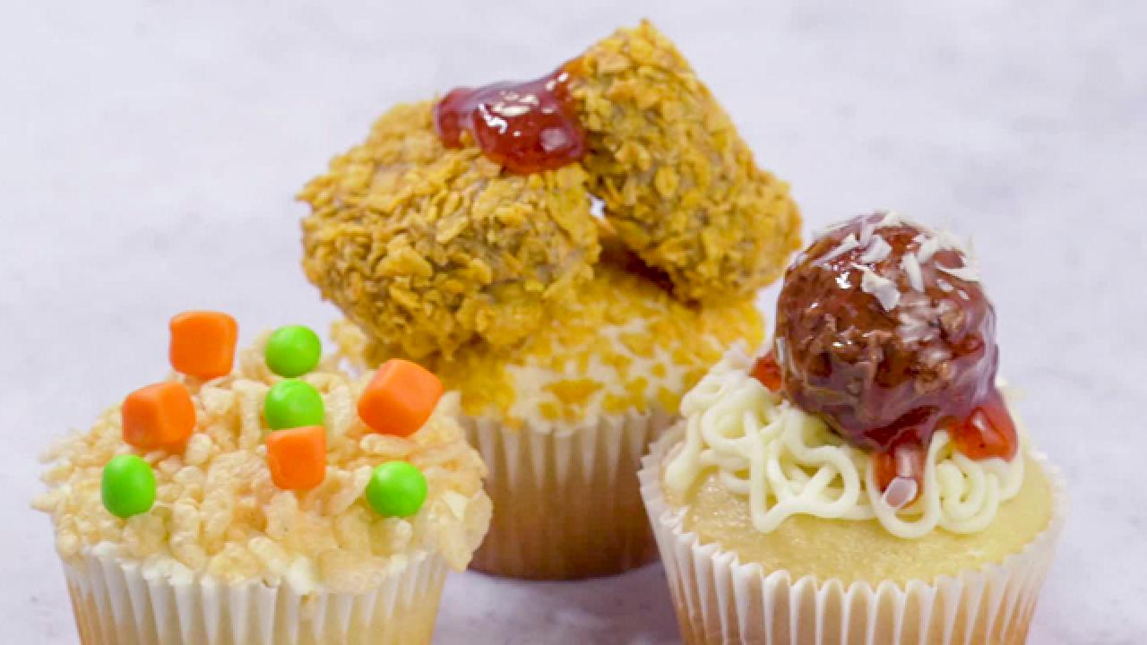 Food Imposter Cupcake Toppers