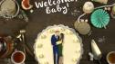 Baby Sussex Stork Cookies
