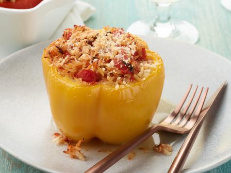 Orzo Stuffed Peppers