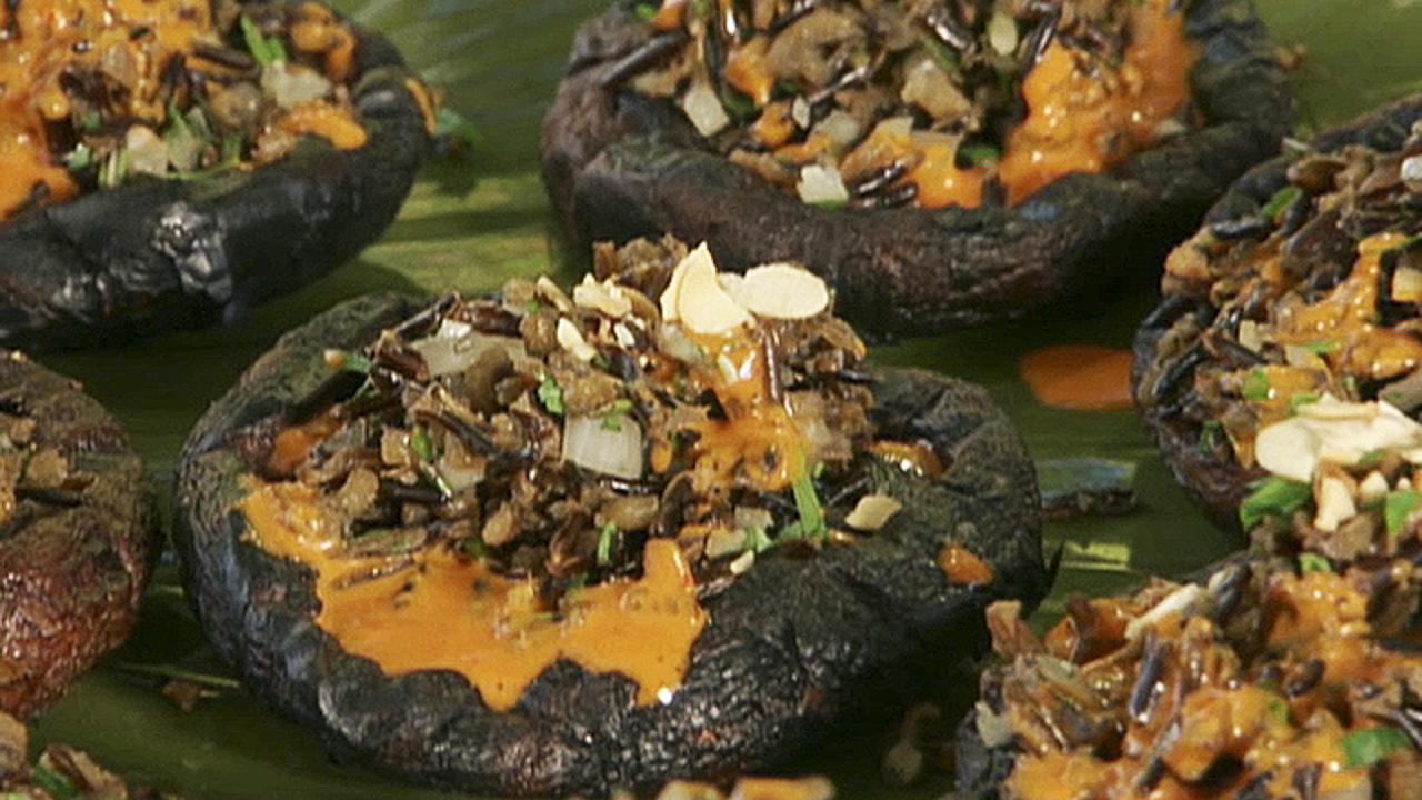 Grilled Stuffed Mushrooms