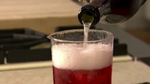 Cranberry Lime Bellini