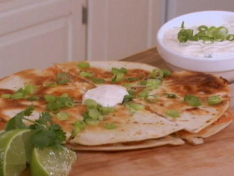 Turkey and Sweet Potato Quesadillas with Chipotle Mayo