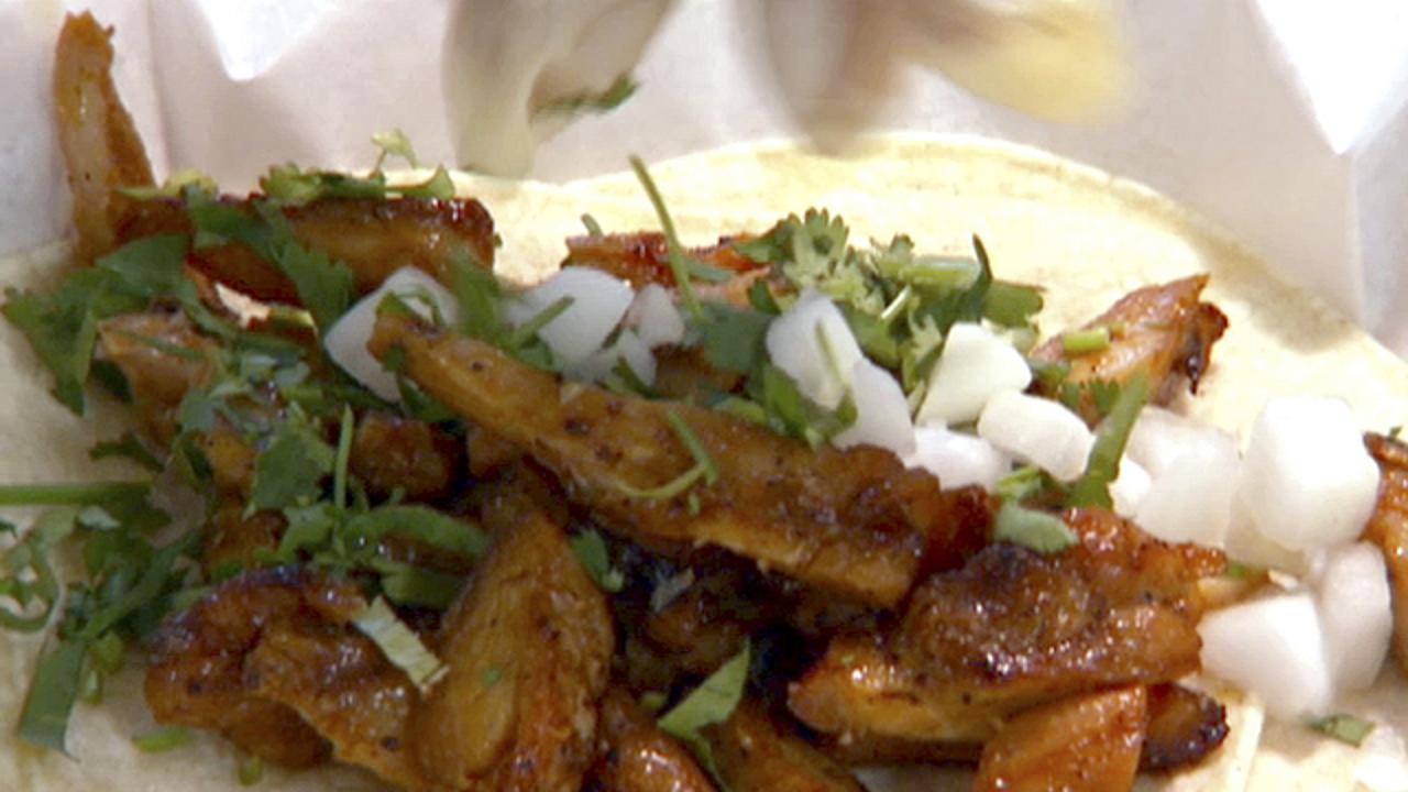 Marinated Hot Pork: Carne Adovada Tacos