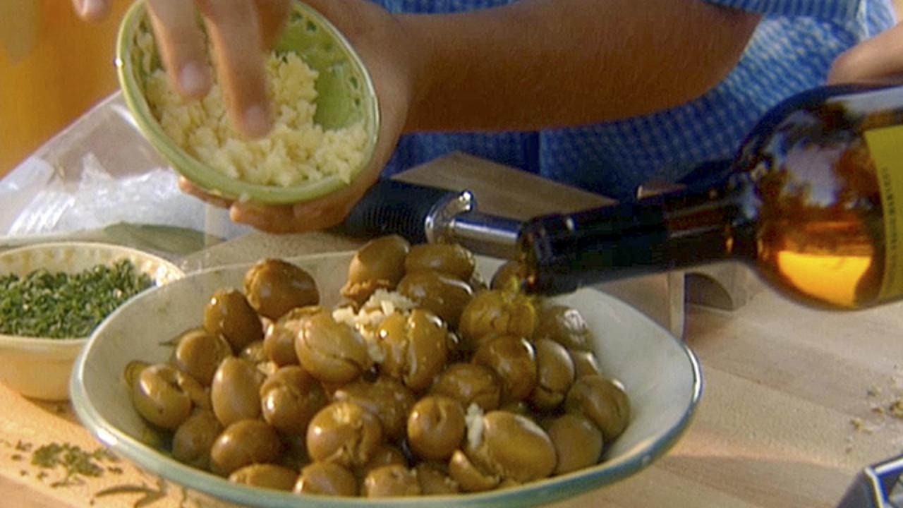 Calabrian Cracked Olives