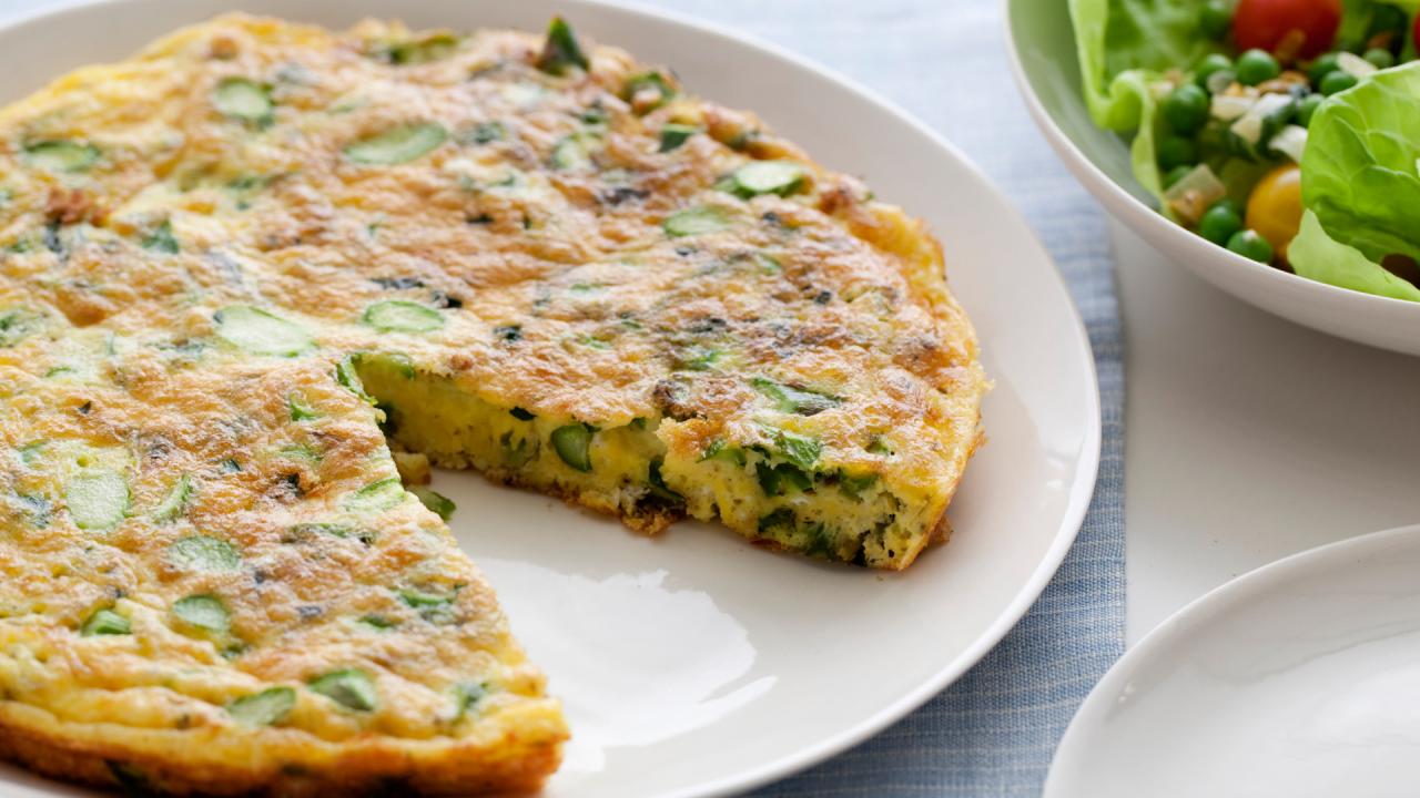 Asparagus Jack Cheese Frittata