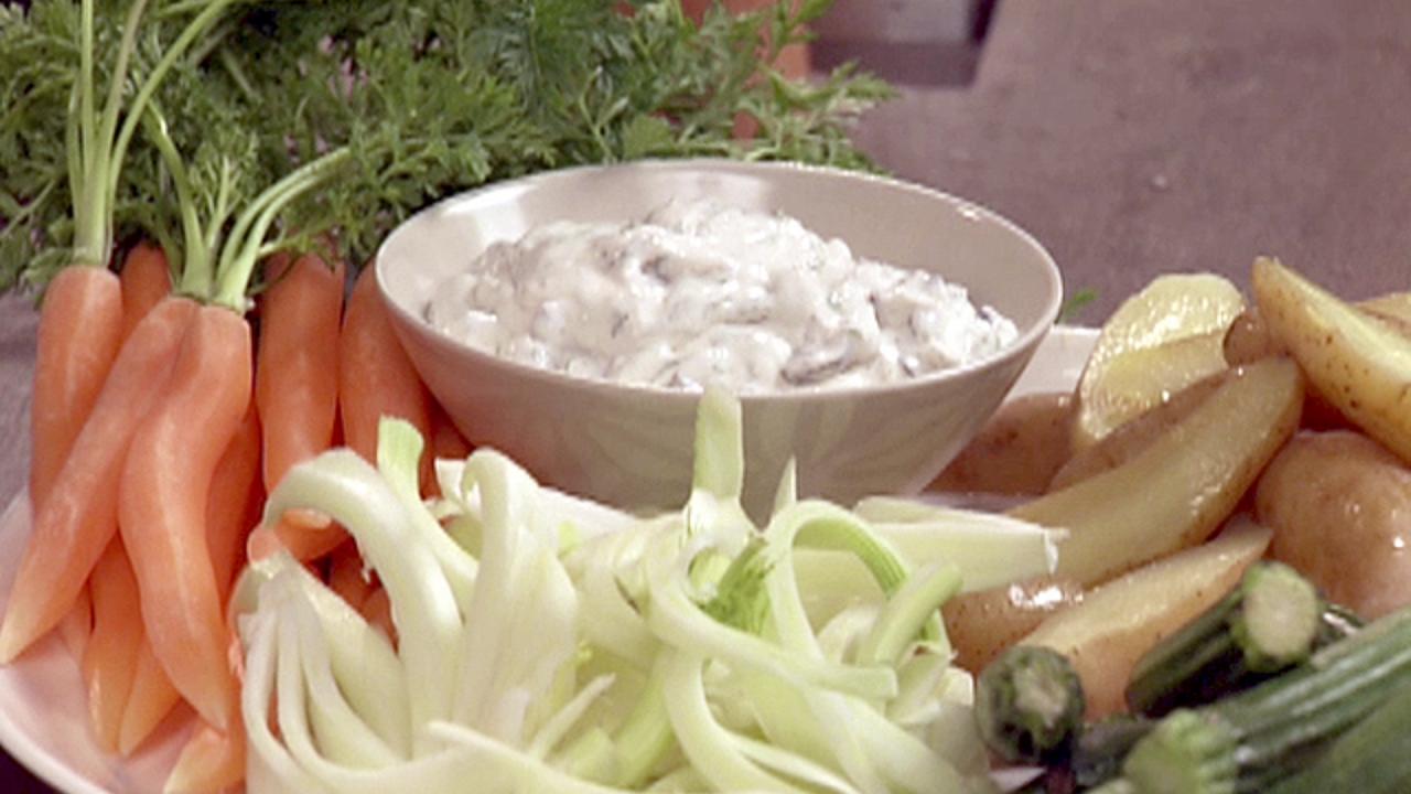 Crudite With Creme Fraiche Dip