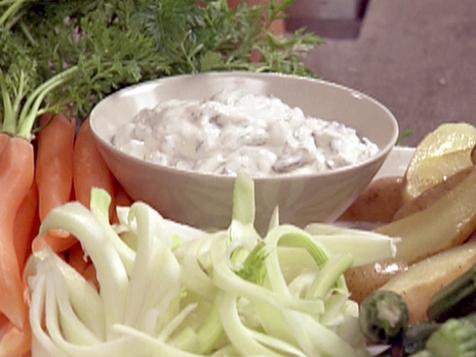 Crudite With Creme Fraiche Dip