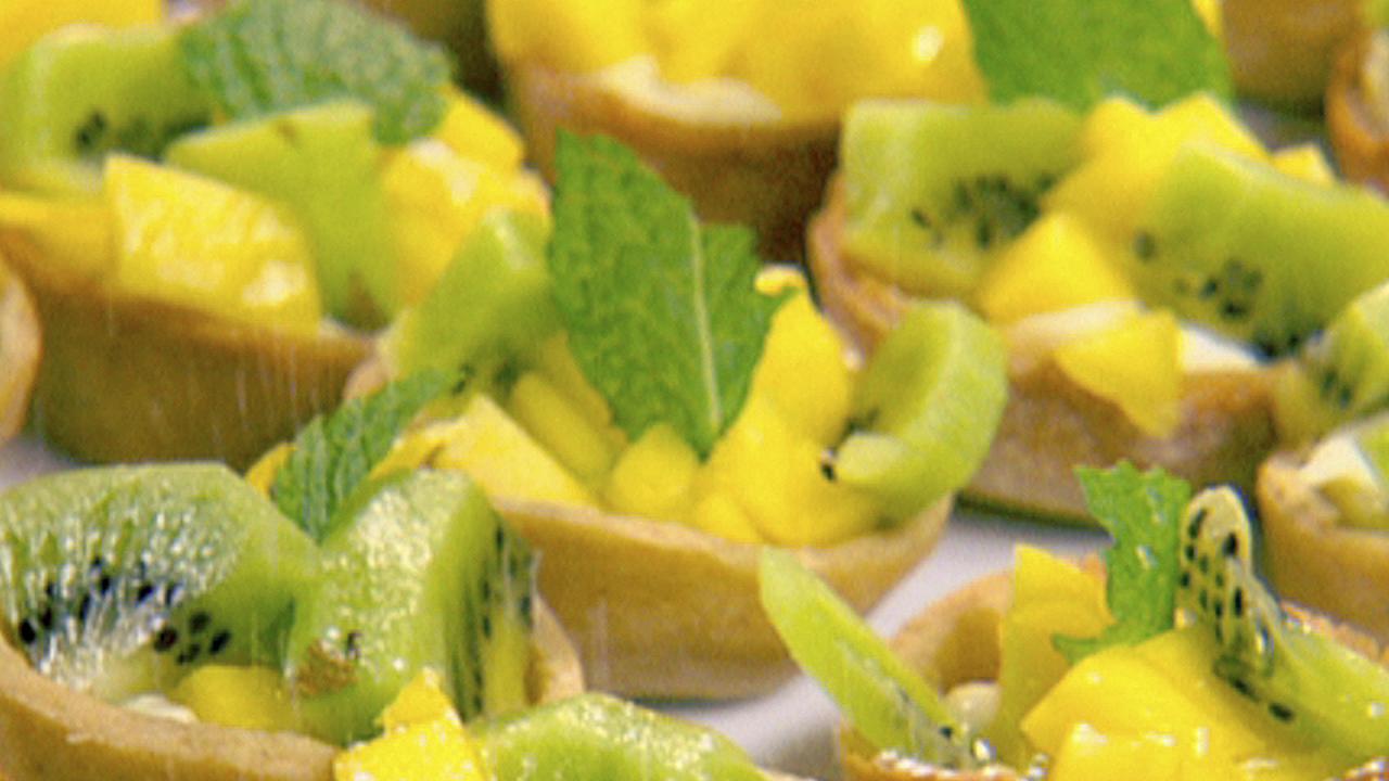 Kiwi and Mango Tartlets