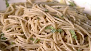 Whole-Wheat Spaghetti with Lemon, Basil, and Salmon