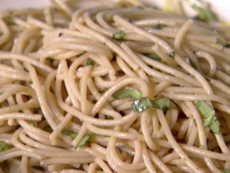 Whole-Wheat Spaghetti with Lemon, Basil, and Salmon