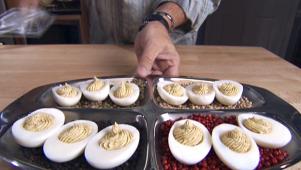 Peppered Deviled Eggs
