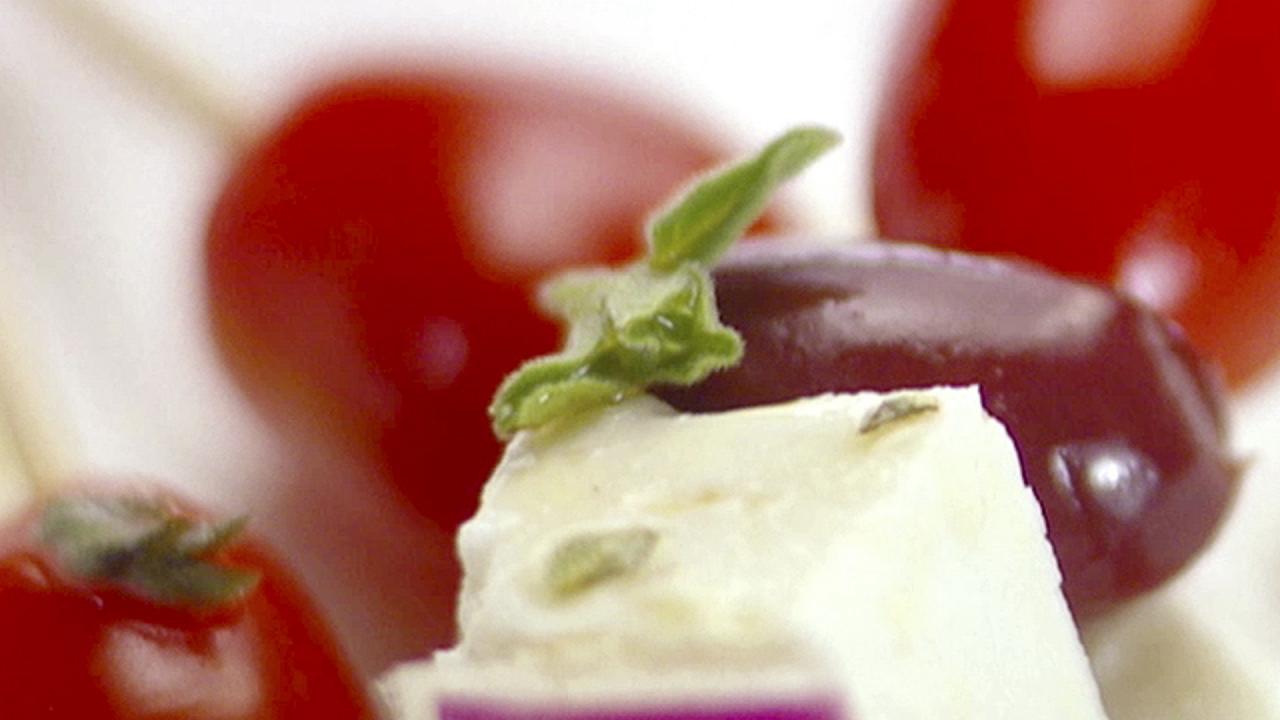 Skewered Greek Salad