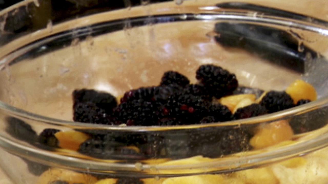 Peach-Blackberry Pie