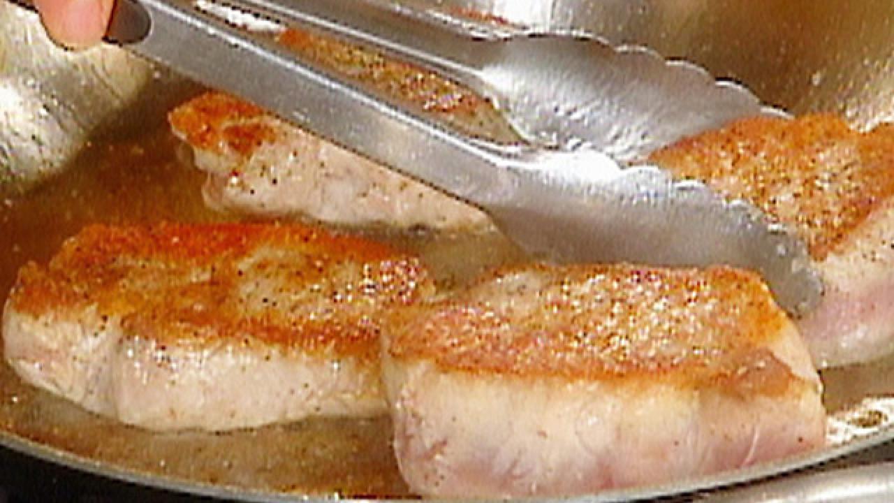Pork Chops with Cherry Sauce