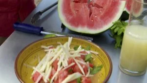 Chicken With Watermelon Salad