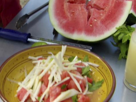 Chicken With Watermelon Salad