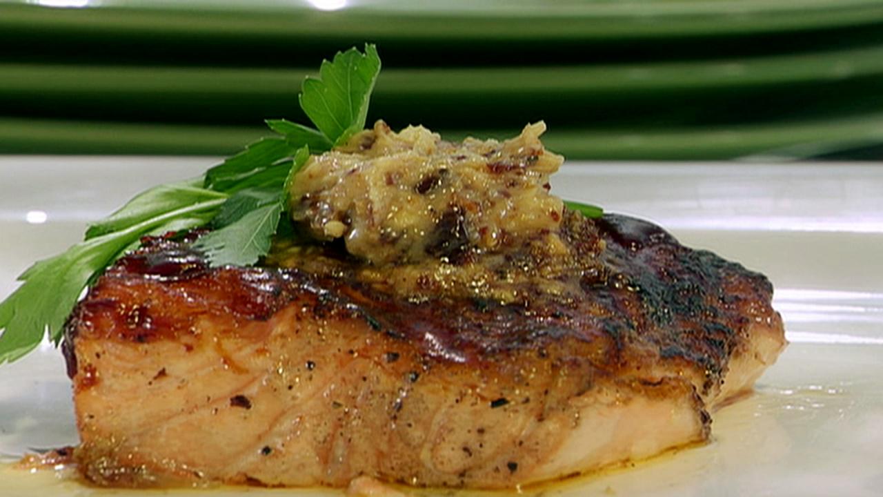 Red Wine Barbecued Salmon