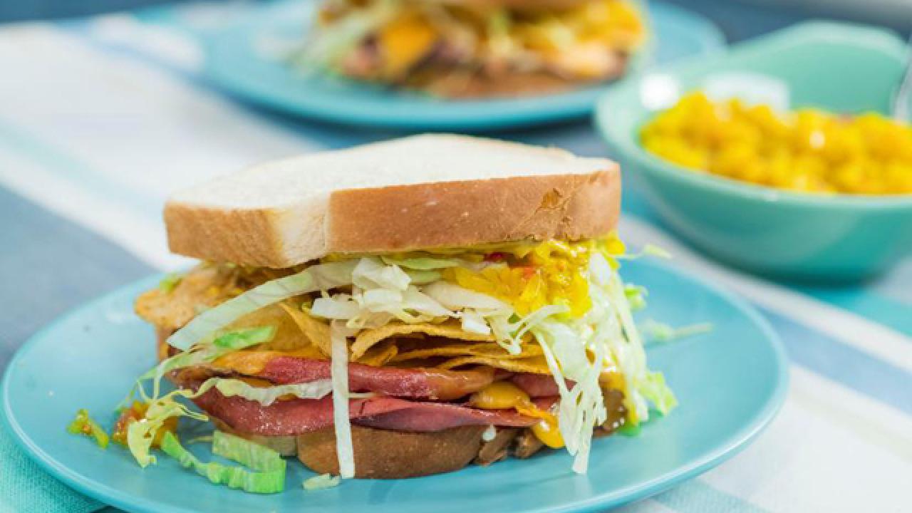 Fried Bologna Sandwich