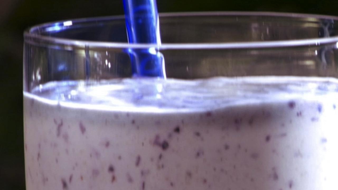 Blueberry Rum Milkshake
