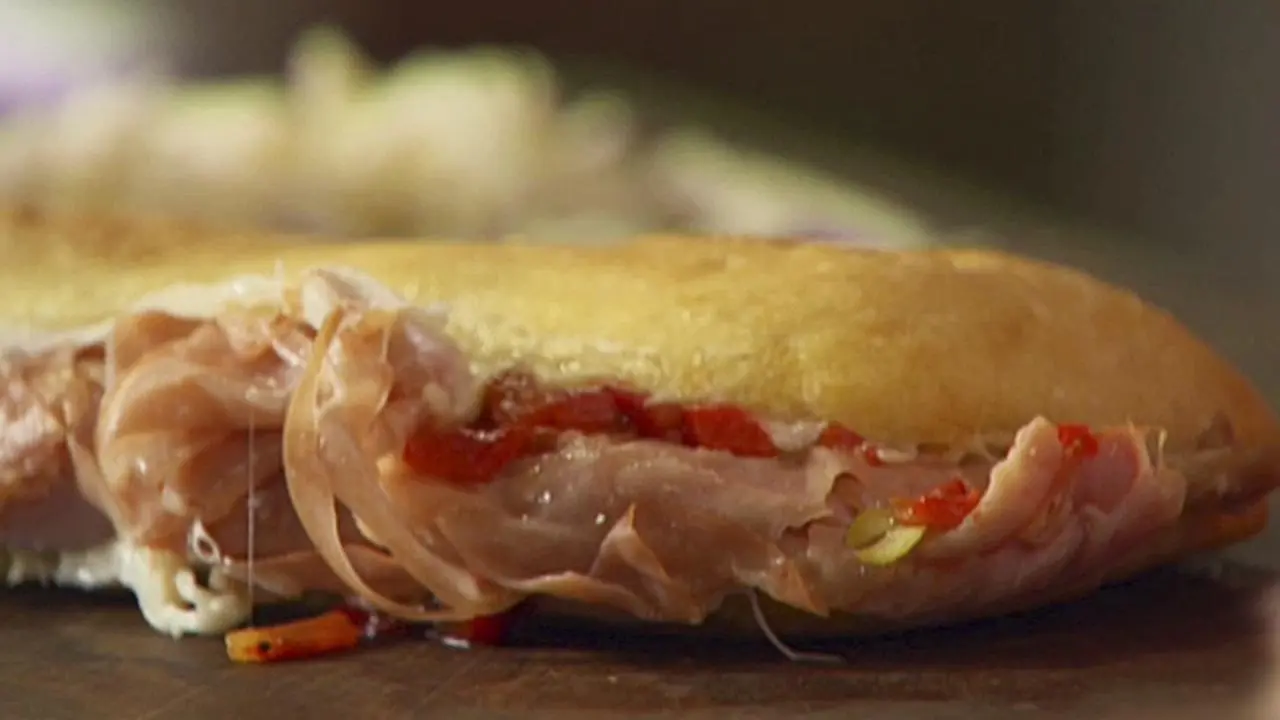 Ham and Mortadella Sandwich