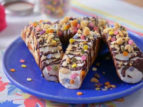 Chocolate-Covered Ice Cream Tacos