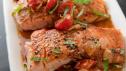 Salmon and Melting Cherry Tomatoes