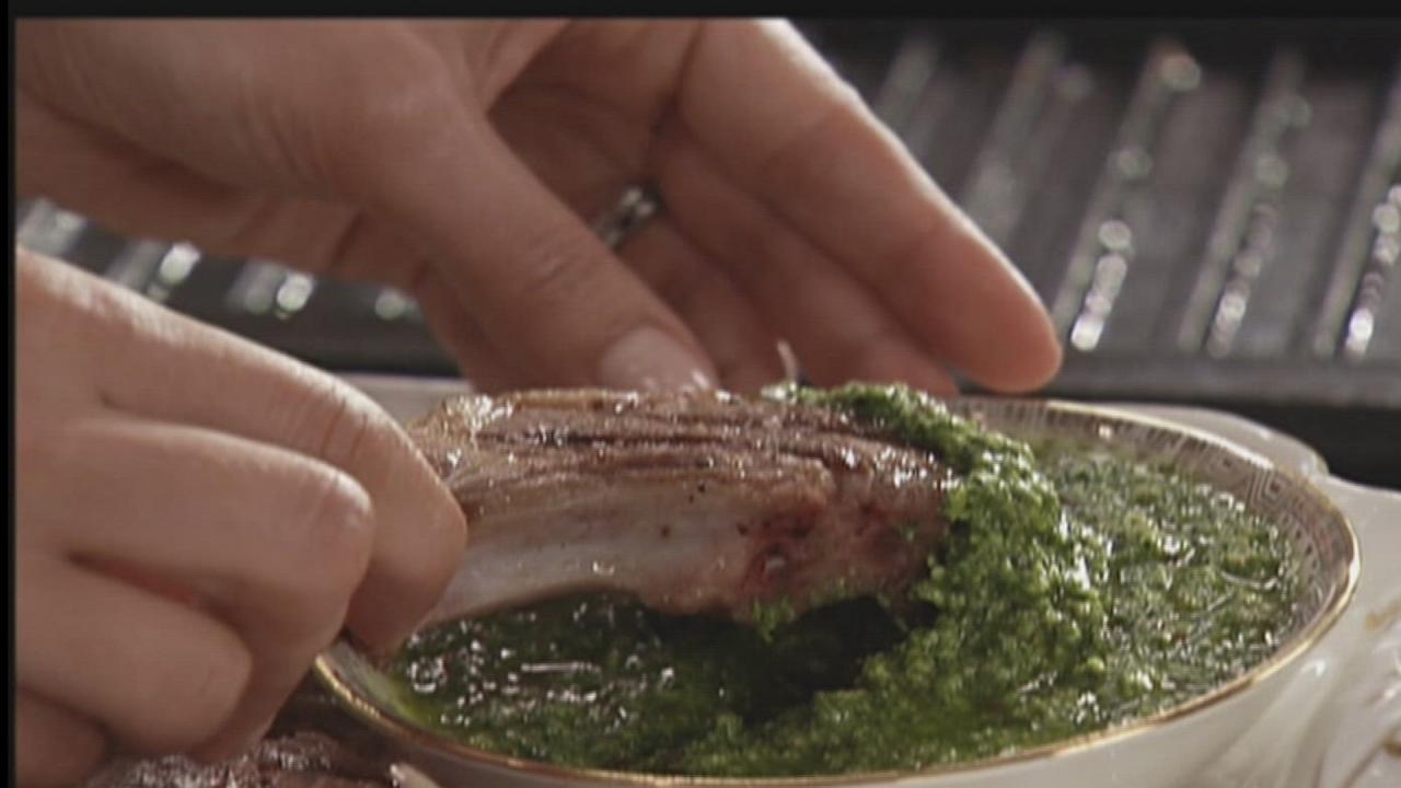 Lamb Chops With Mint Pesto