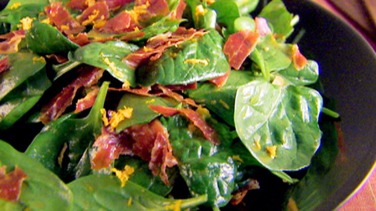 Spinach Salad With Prosciutto