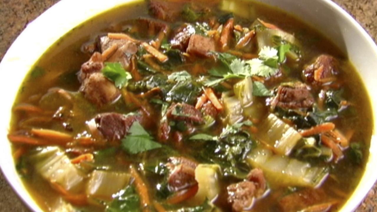 5-Spice Stir-Fry Chicken Soup
