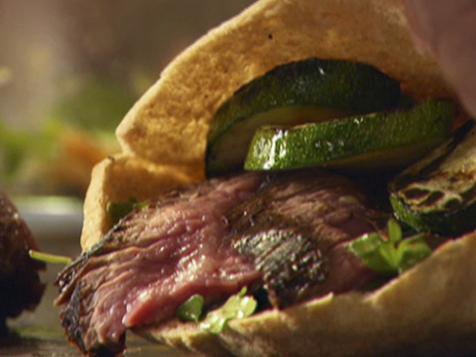 Grilled Flank Steak Pita