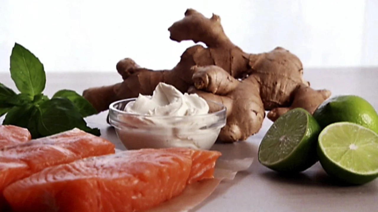 Ginger Poached Salmon