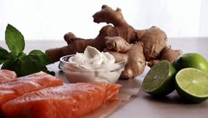 Ginger Poached Salmon
