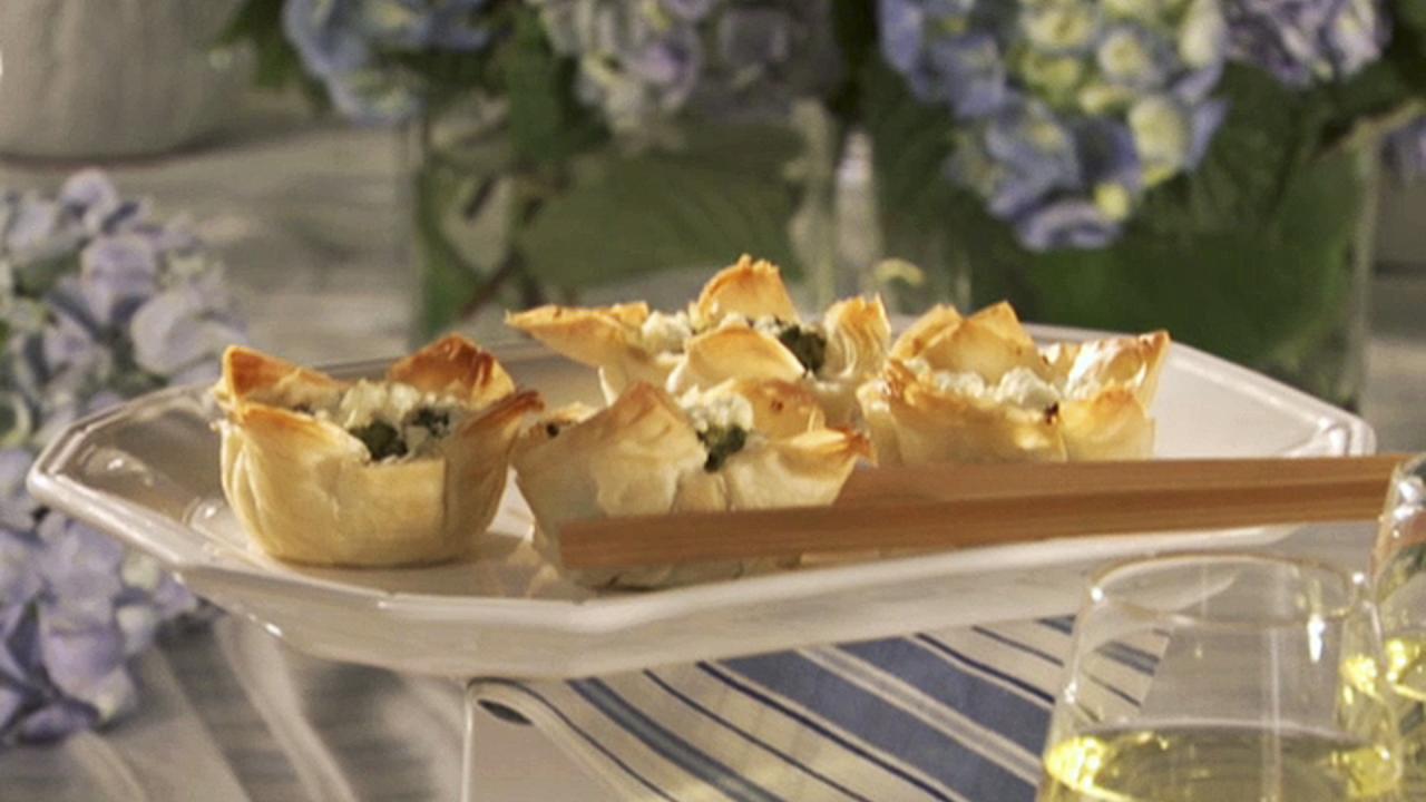 Spinach Souffle Phyllo Cups