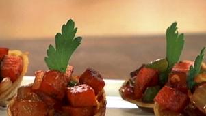 Bacon Cups & Sweet Potato Hash