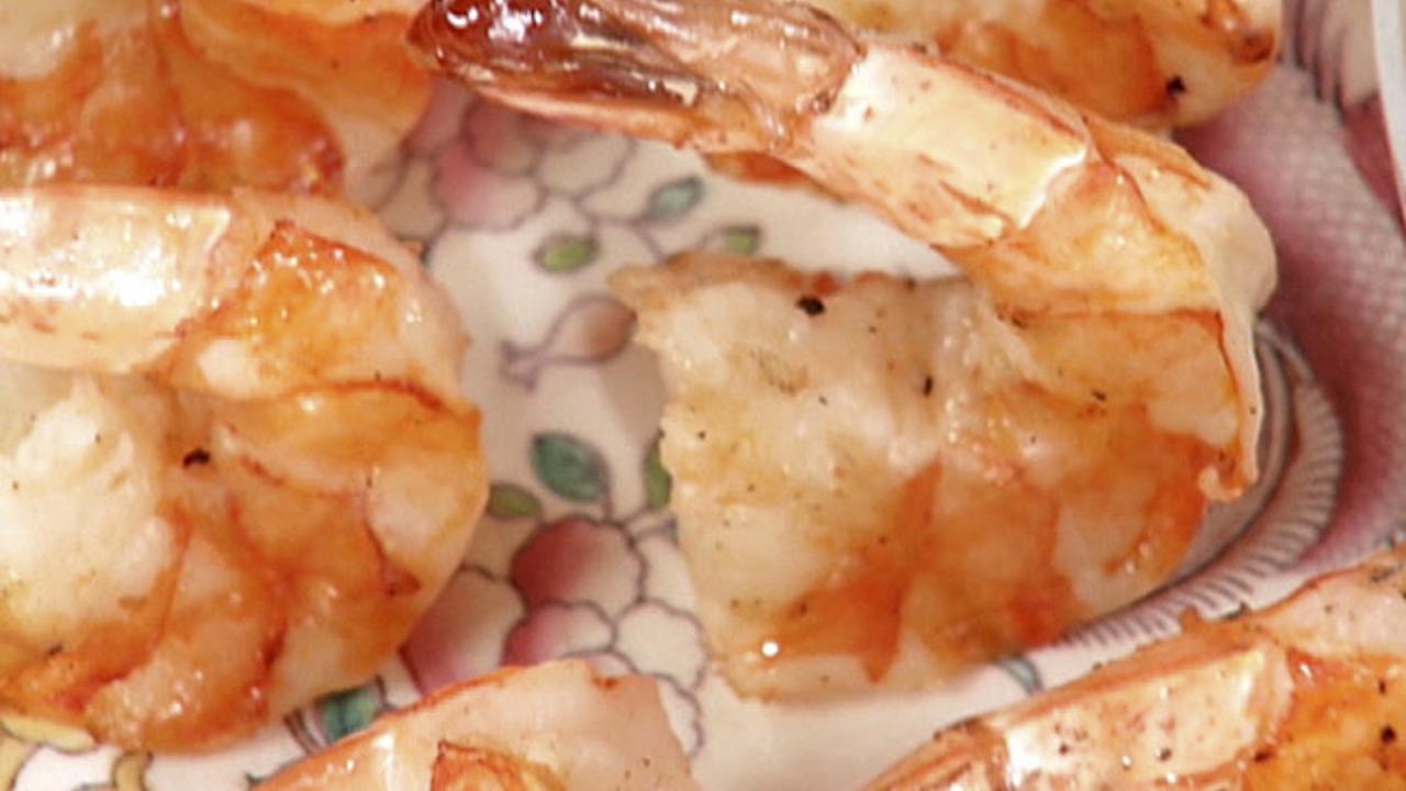 Grilled Prawns, Caper Tzatziki
