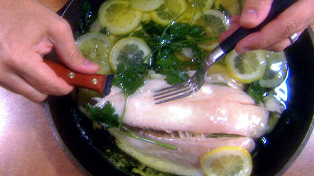 Easy Oil-Poached Flounder