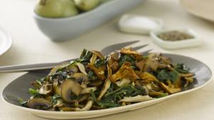 Wild Mushrooms and Spinach