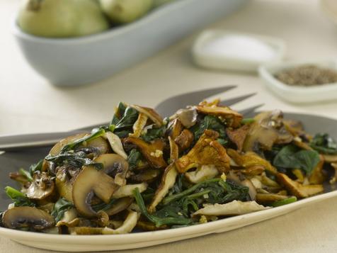 Wild Mushrooms and Spinach