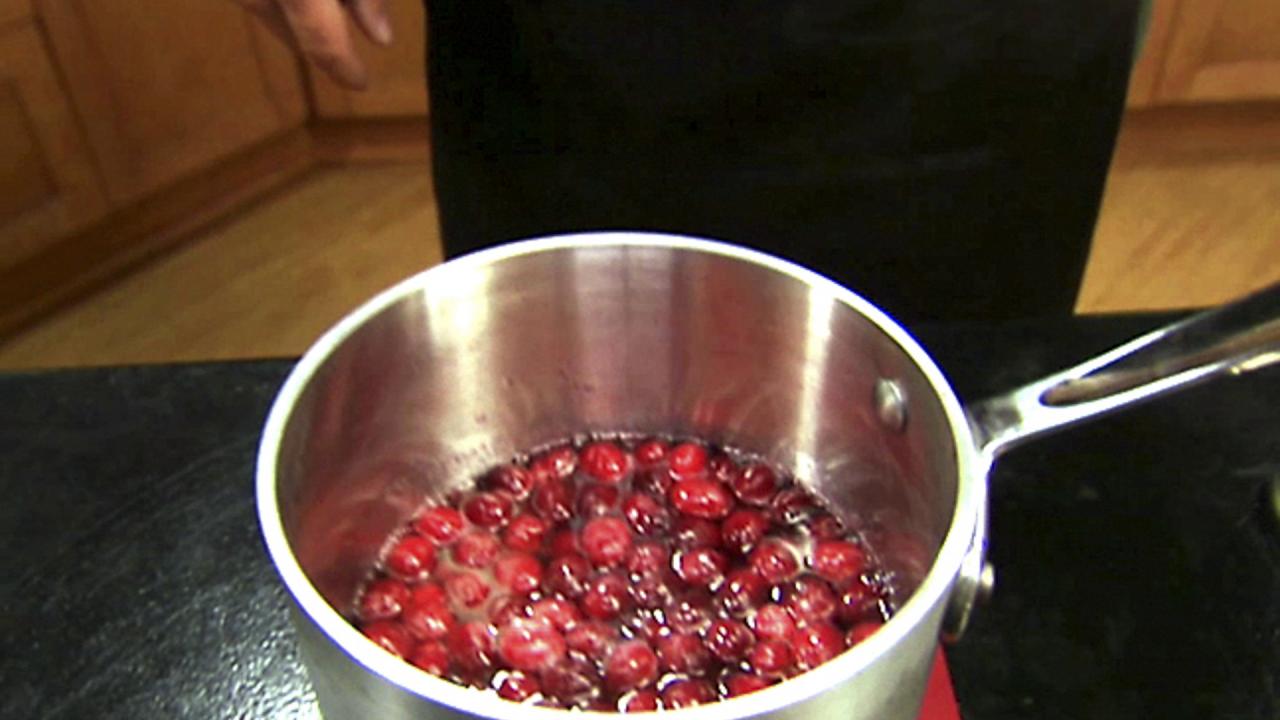 Fresh Cranberry Cosmo Cocktail