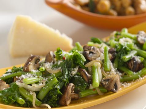 Spicy Parm Green Beans & Kale