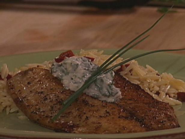 Broiled Tilapia with Horseradish and Herb-Spiked Mayo image