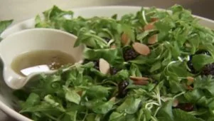 Cherry, Almond and Herb Salad