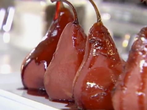 Spiced Red Wine Poached Pears